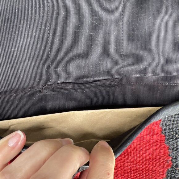 Harold's Kilim Style Crossbody Bag Wallet Woven Red Black Hippie Boho Southwest - Picture 5 of 9